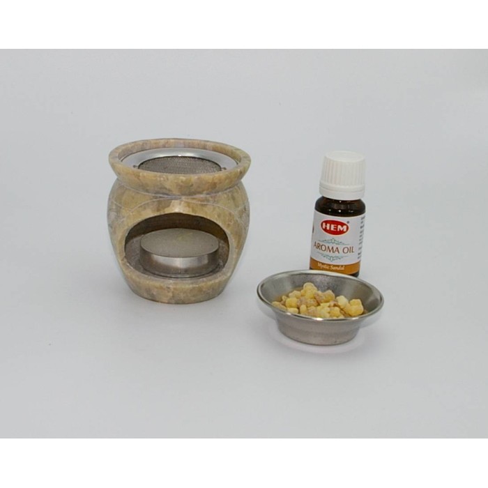 Soapstone resin or essential oil burner