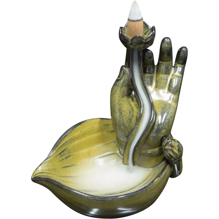 Brûleur d' encens à reflux Main Mudra Brûleur d' encens à reflux Main Mudra
