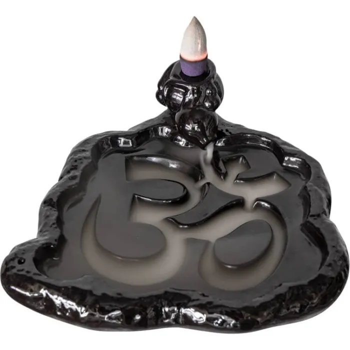 Brûleur d' encens à reflux motif OM Brûleur d' encens à reflux motif OM
