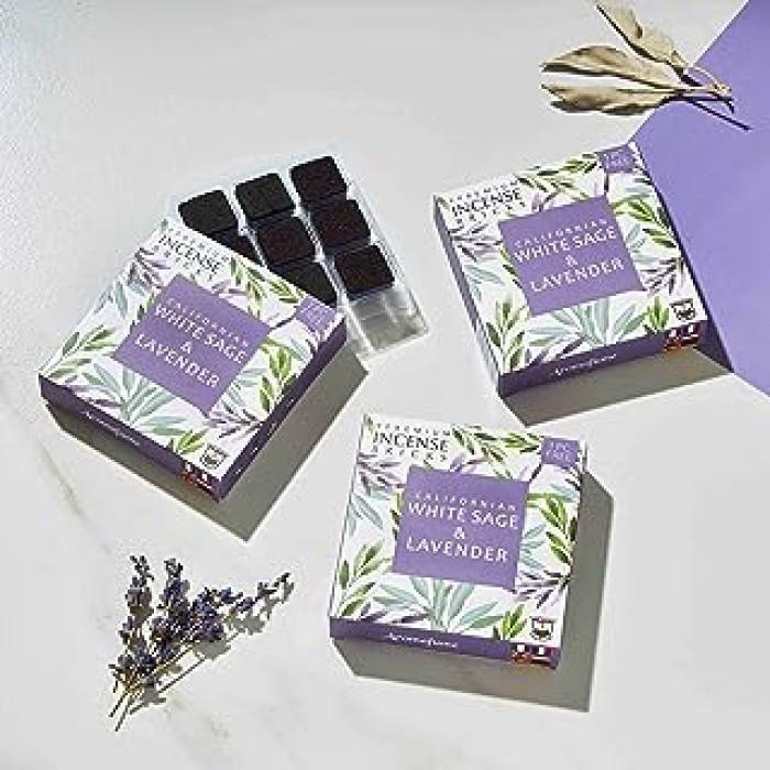 Briques encens sauge blanche et lavande Aromafume