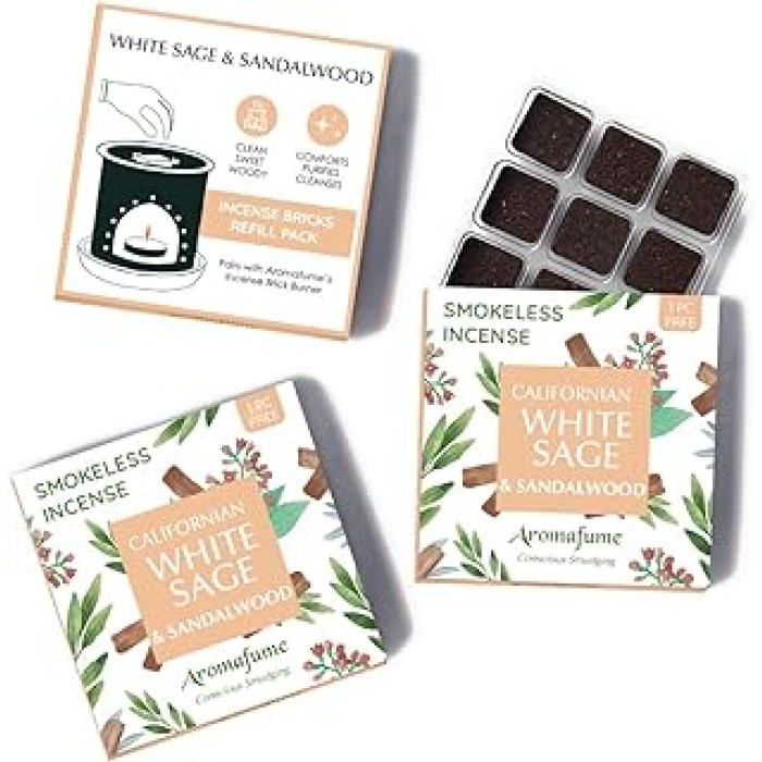 Briques encens sauge blanche et bois de santal Aromafume
