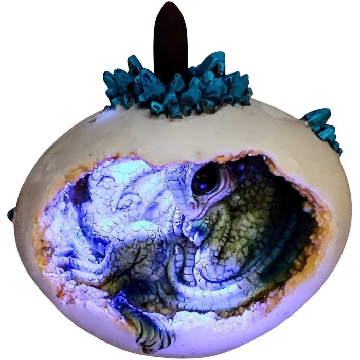 Backflow Dragon egg LED incense burner