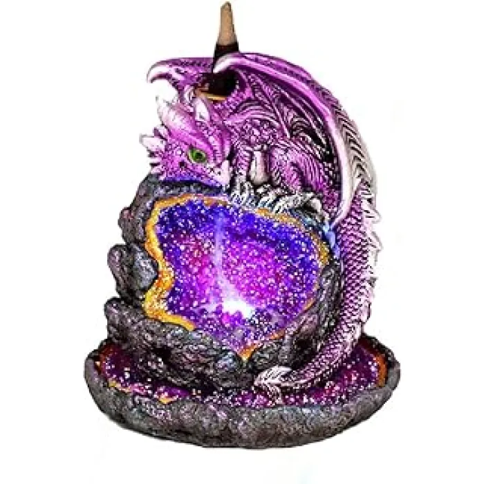 Brûleur d'encens à reflux LED Bébé dragon Brûleur d'encens à reflux LED Bébé dragon