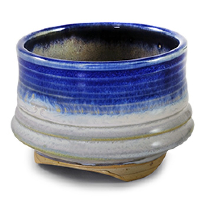 Shoyeido  Bowl Blue Rim incense holder