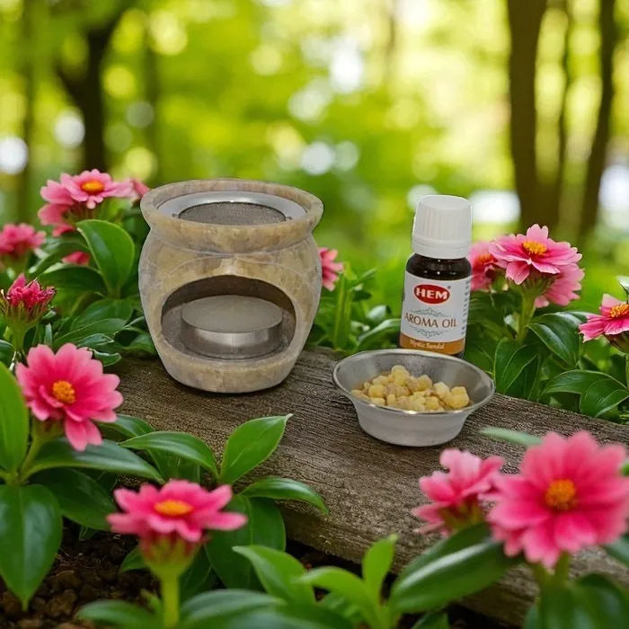Soapstone resin or essential oil burner