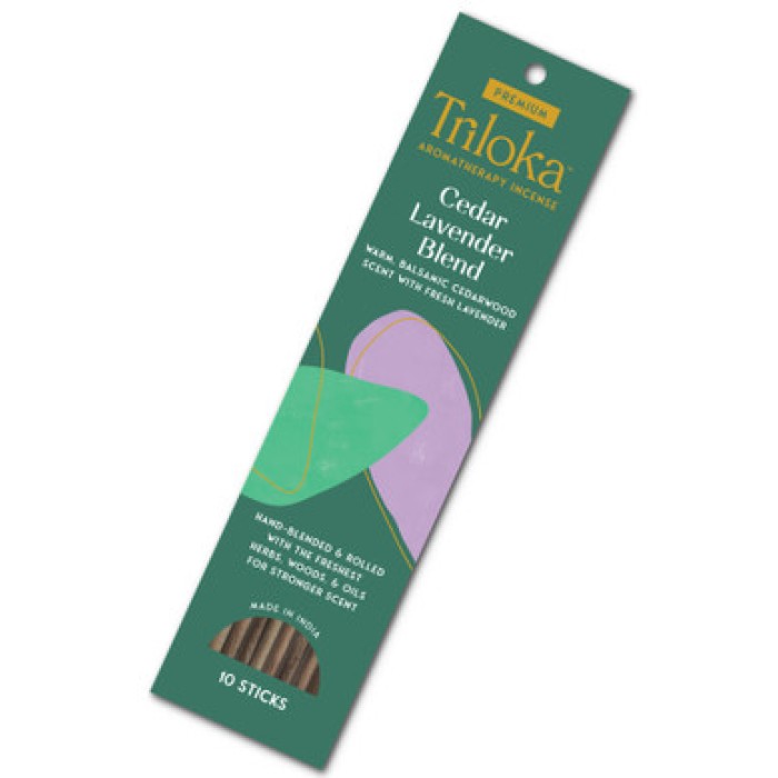 Encens Triloka Premium cèdre et lavande 