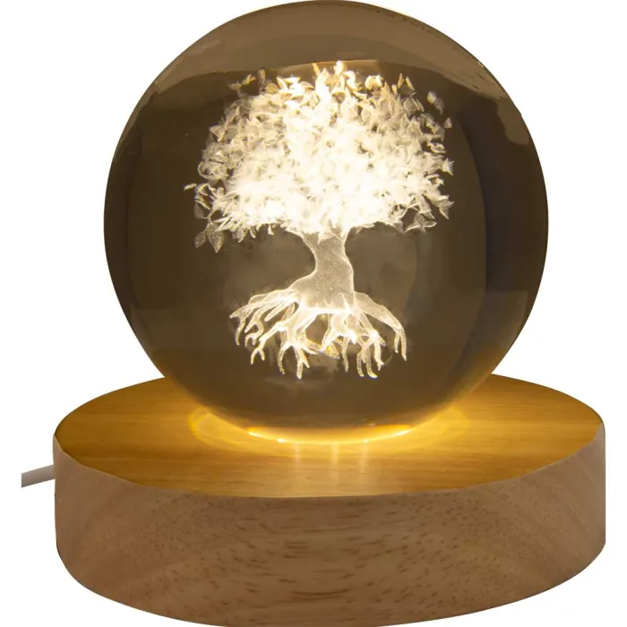 BOULE DE CRISTAL EN VERRE - ARBRE DE VIE BOULE DE CRISTAL EN VERRE - ARBRE DE VIE