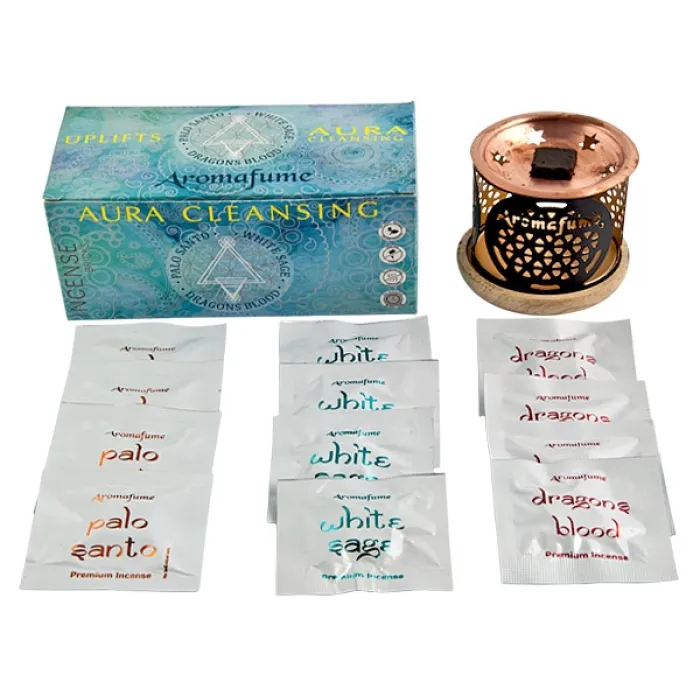 Aura cleansing incense bricks set Aromafume