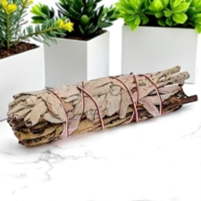 Bâton de Yerba Santa et sauge blanche 5"