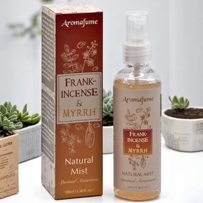 Brume naturelle oliban et myrrhe Aromafume