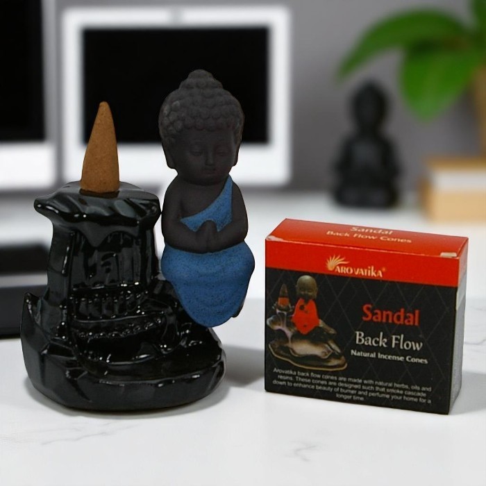 Arovatika backflow incense cones Sandal