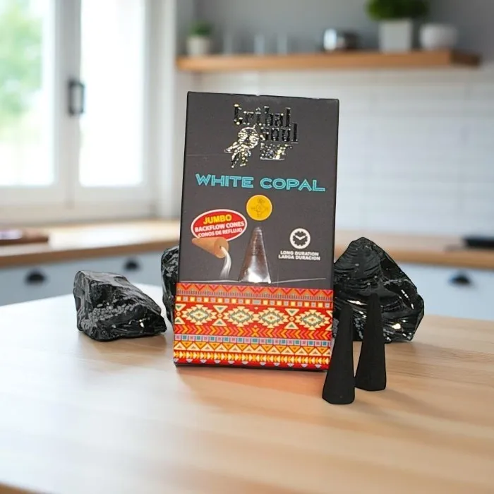 Tribal Soul  backflow incense cones  White Copal