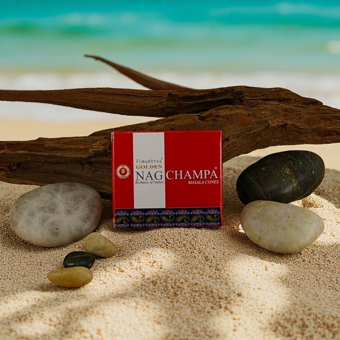 Vijayshree Golden Nag Champa Incense cones