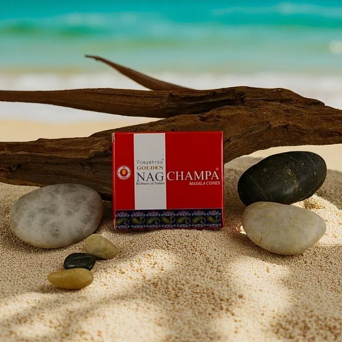Vijayshree Golden Nag Champa Incense cones