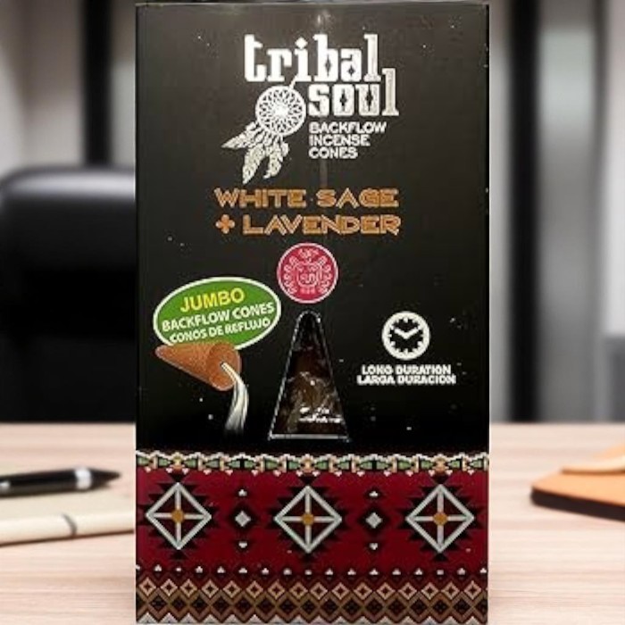 Cônes à reflux Tribal Soul à la sauge blanche et la lavande pour brûleur backflow