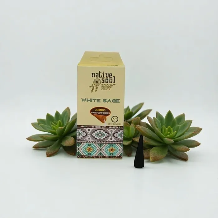 Native Soul  backflow incense cones  White Sage
