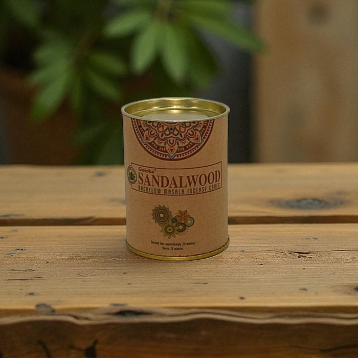 Goloka backflow incense cones Sandalwood