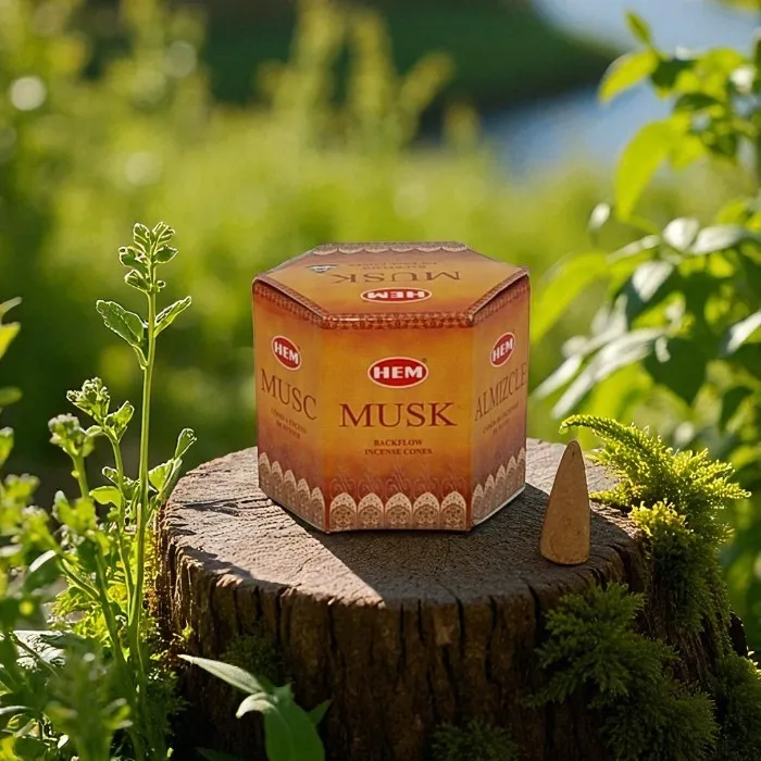 Hem backflow incense cones Musk