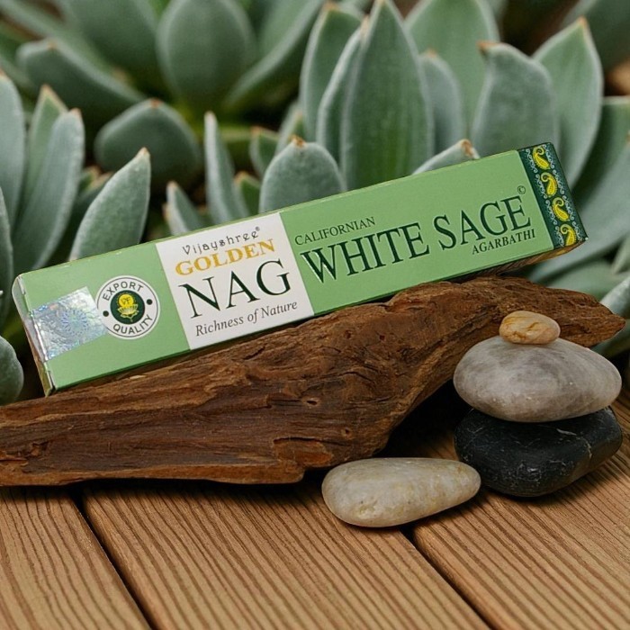 Vijayshree Golden Nag White Sage Incense