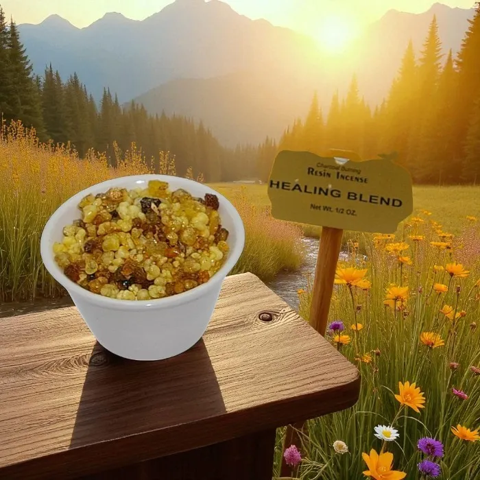 Healing resin blend