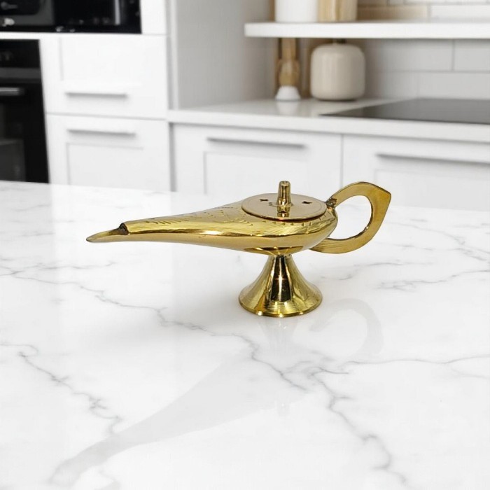 Aladdin Lamp Brass incense burner