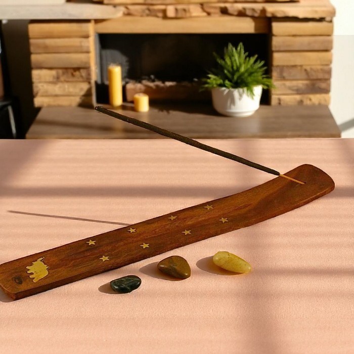 Wooden incense holder (elephant pattern)