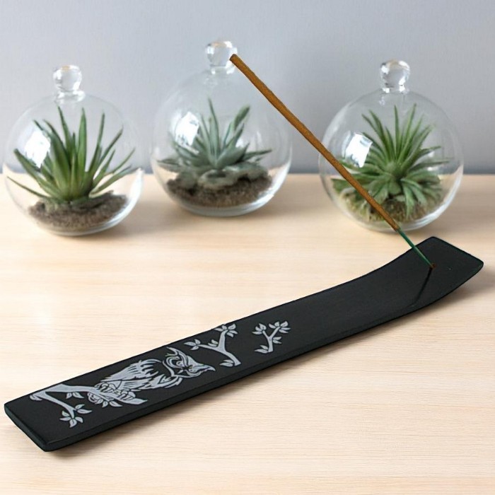 Wooden incense holder  OWL