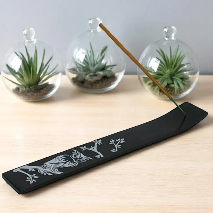 Wooden incense holder  OWL