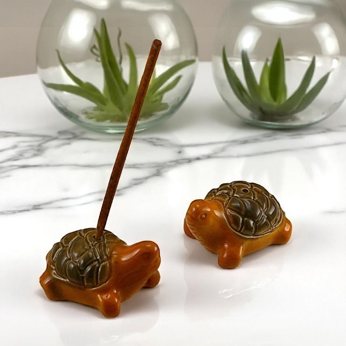 Turtle incense holder