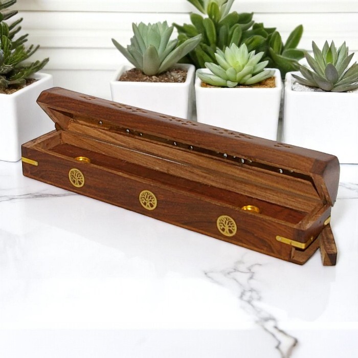 Coffin wood incense holder (Tree of life)