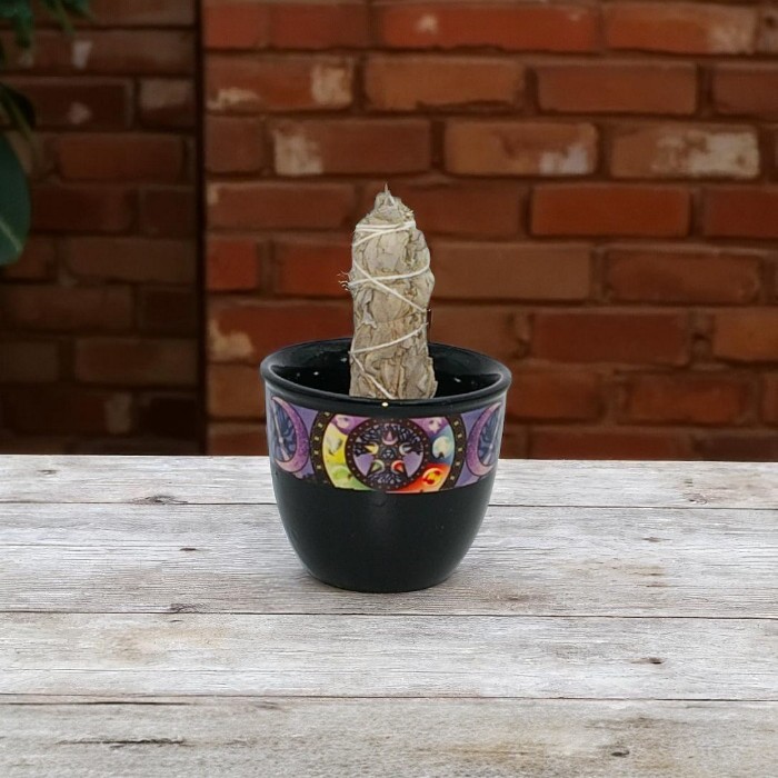 Ceramic smudge pot (Pentacle)