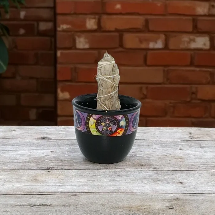 Ceramic smudge pot (Pentacle)