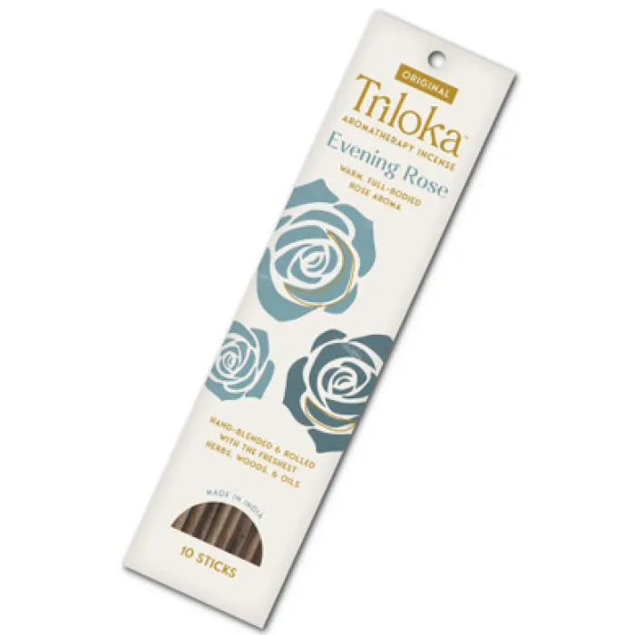 Triloka Original herbal evening rose incense