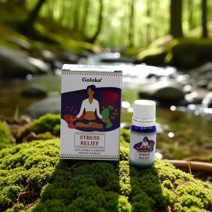 Stress relief essential oils blend Goloka
