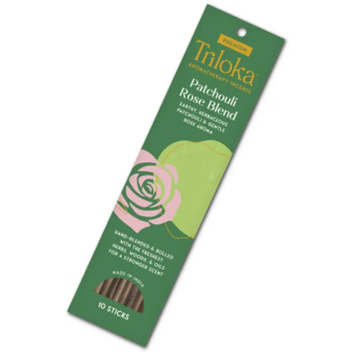 Triloka Premium patchouli and rose incense