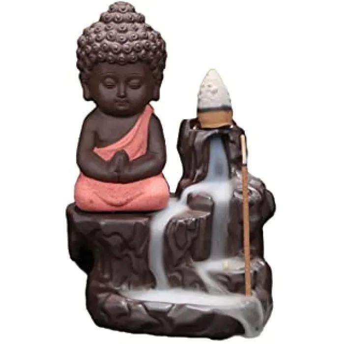 Backflow  Buddha incense burner