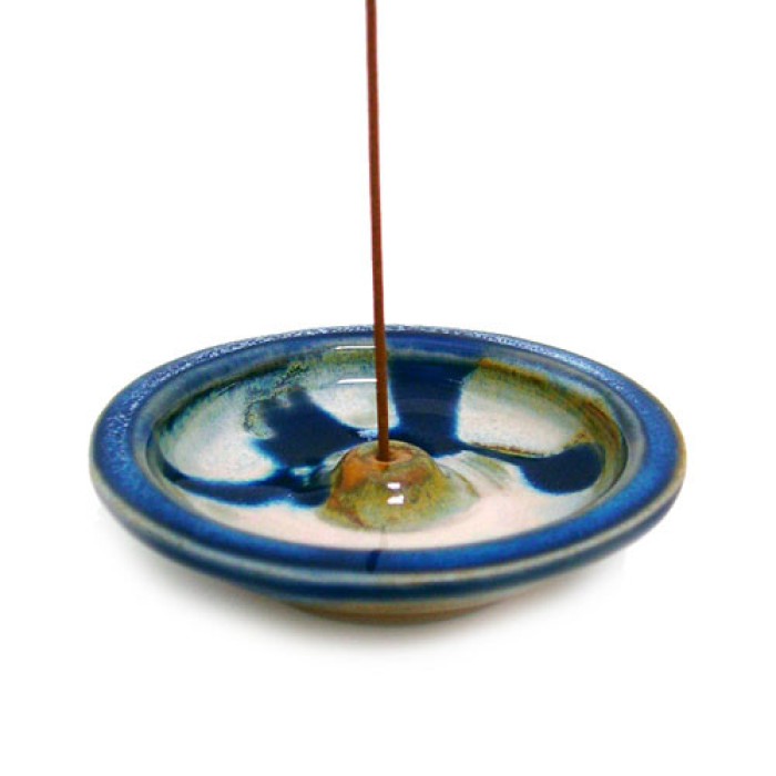 Shoyeido Blue Rim Wheel incense holder