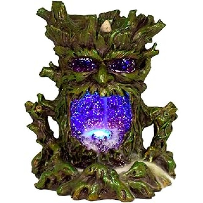 Brûleur d'encens à reflux LED Arbre Mystique